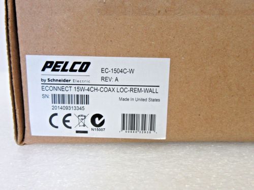 Pelco EthernetConnect EC-1504C-W 4-Port Ethernet Coaxial Extender Local/Remote