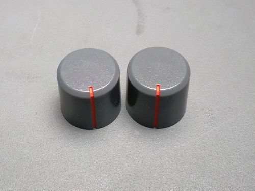 Plastic knob, d shaft, gray with orange indicator, 15.5mm od, 15mm tall, 100 pcs for sale