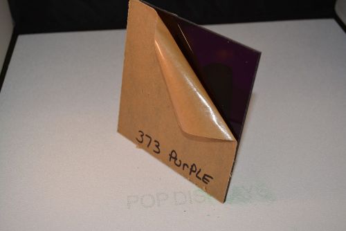 PLEXIGLASS SHEET POP DISPLAYS SAMPLE OF COLOR #373 PURPLE   1/8&#034; x 1.5.&#034; x 1.5&#034;