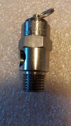 Stainless steel safety relief valve 1/4&#034; npt  250 psi  pop off air tank conrader for sale