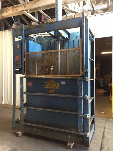 Furnas and c + m vertical balers w/ 7.5 and 5 hp motors lot of 2 for sale