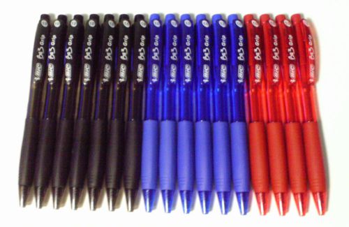 Bic BU3 Ballpoint Pens, Medium 1.0, Black, Blue and Red. Set of 17