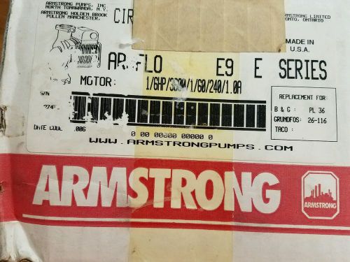 NEW Armstrong E9 180200-747 Circulating Pump Replacement for UP26-116F, PL-36