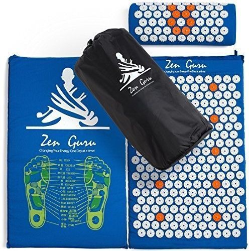 Best Acupressure Mat and Pillow Set - SALE - Effective Remedy For Pain And - -