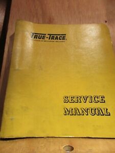 True Trace Man-Au-Trace 360 3D, Control System Service Manual 1965