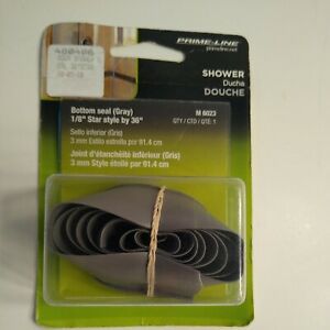 Prime-Line Shower Bottom Seal M 6227 1 Piece 1/8&#034; Star Style by 36&#034; Prime Line