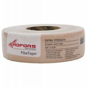 Fibatape FDW8666-U Fiberglass Drywall Tape, Beige, 2-3/8-In. x 250-Ft. -