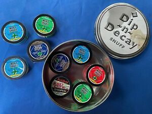 Dip and Decay Snuff Tin Tobacco prevention teaching tool/model for education