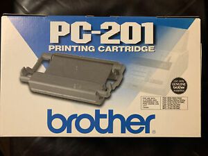 BROTHER BLACK PC-201 GENUINE FAX PRINTING CARTRIDGE New
