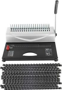 Heavy Duty Comb Binding Machine 450 Sheet 21 Hole Handle Manual Paper Punch Kit