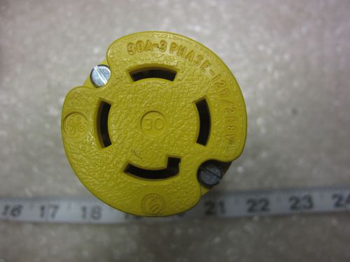 Ge general electric 30a 120/208v 3?y locking connector non-nema, used for sale