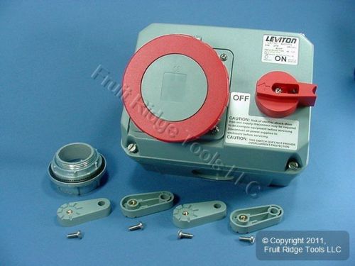 Leviton pin sleeve 60a 480v 3? interlock power switch for sale