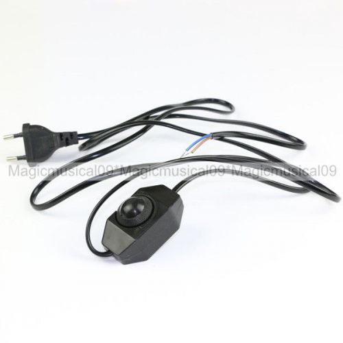 Black 1.8m electrodeless switch line dimming cord w/line switch eu plug for sale