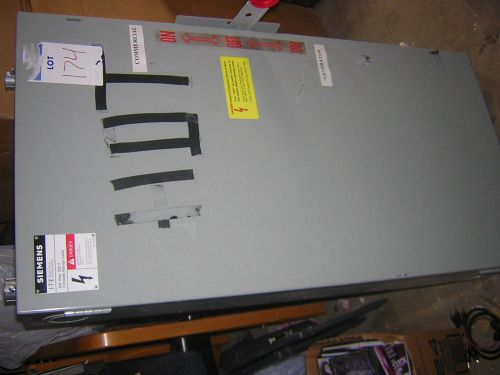 Siemens i.t.e double throw enclosed switch 250 v  , 200 amp  .nf224dtk for sale