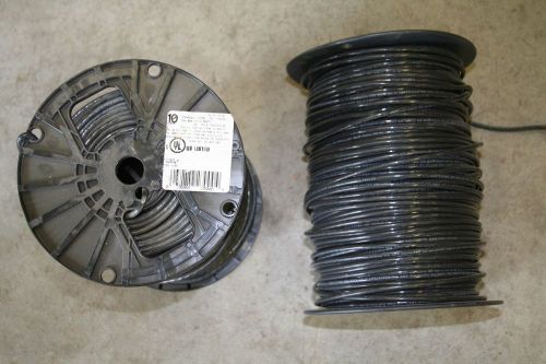 New 500 ft spool  # 10 stranded thhn thwn wire black for sale
