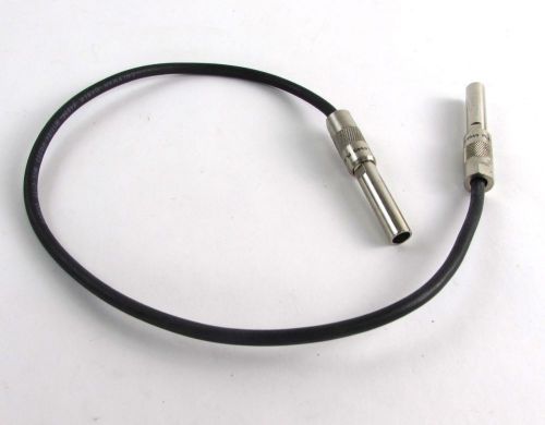 (1) 18&#034; Connector Trompeter TEI PLIC-012 RCA to PCM-18-50 Cable Assembly 50 OHM