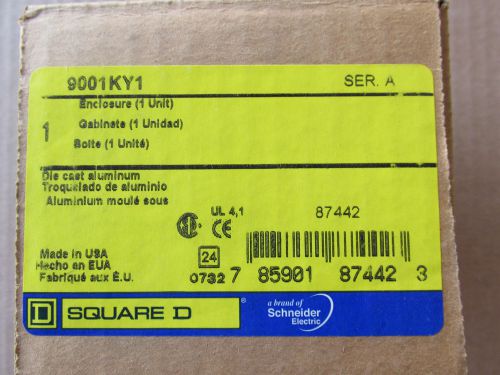 Square D 9001KY1 Enclosure HD Die Cast Aluminum NEW!!! in Box Free Shipping