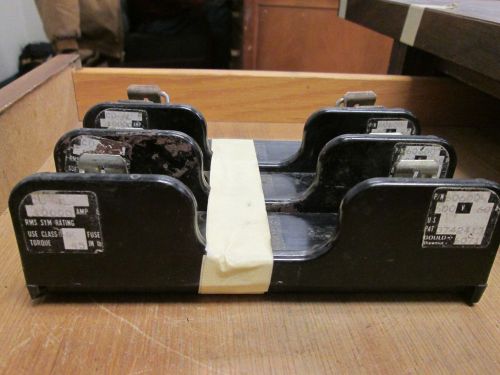 Gould  Fuse Block  60600  60A  600V  Lot of 3  Used