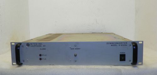 Miteq Downconverter Model D-8109A Frequency 12 GHz- 70 MHz Rack Mount, AS-IS