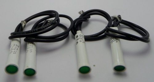 SoLiCo Lot of 4 Green 125V 15 Voltage 1/3w 1/3 Watt Made in Mexico