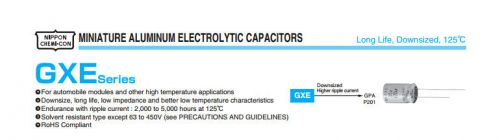 2pcs Nippon Chemi-Con NCC GXE 80V 470UF long life electrolytic Capacitor