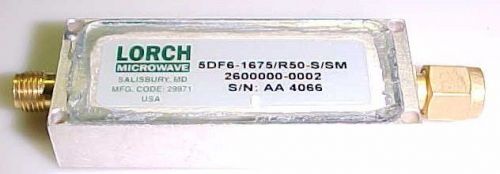 New lorch 1.675ghz 190mhz bw sma filter or rf const box for sale