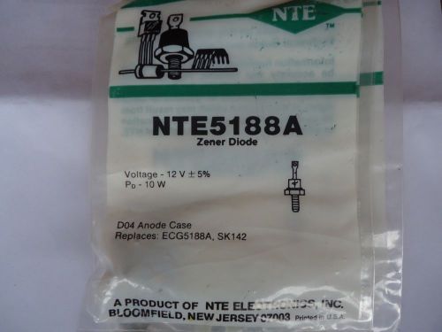 NTE 5188A  Zener Diode-12V  Anode Case Replaces: ECG5188A, SK 142