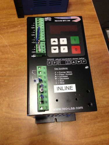 8 amps reo vib mfs 268 vibratory feeder controller panel mount mfs268 8 amp unit for sale