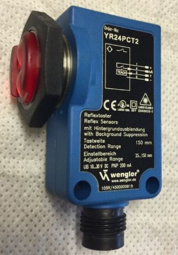 Wenglor Reflextaster Reflex Sensor, YR24PCT2, Exc Cond, Shipsameday  #1604C6