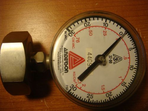 Anderson 37-00 type s pressure  gauge  30in.vac-0-30psi for sale