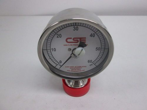New cse 3s-c-15i-nf-bt-ss pressure 0-60psi 3-1/4in face gauge d269279 for sale