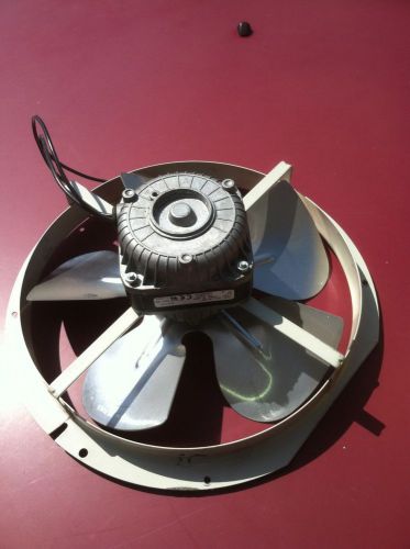 Elco Motor NU 9-20-1 115v 9w .68a 1550 rpm with blade and cage 9 1/2 inches