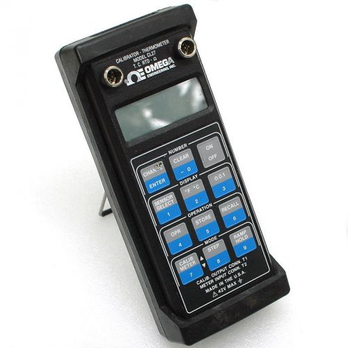 Omega cl27 precision temperature calibrator/thermometer tc/rtd/ohms for sale