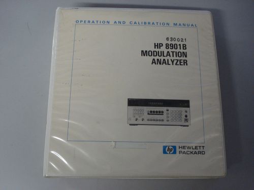 HP 8901B Modulation Analyzer Operation &amp; Calibration Manual volume 1