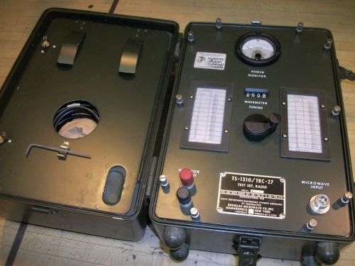 Vintage Douglas Microwave Co. Test Radio Set - Unused?  TS-1310 / TRC-27 - Navy