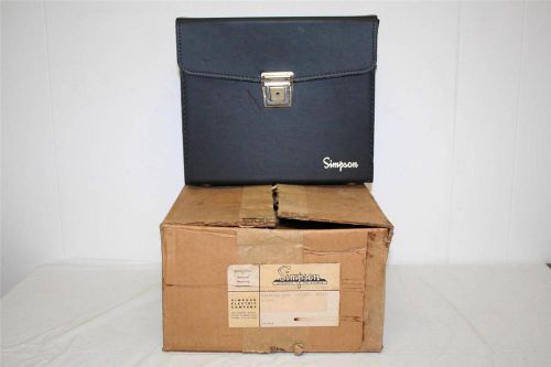 Simpson Carrying Case, Black, for Digital Milliammeter, No. 1614, Used Display
