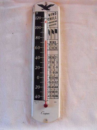 Really nice vintage &#034;cooper&#034; wind chill temperature indicator / thermometer!!!!! for sale
