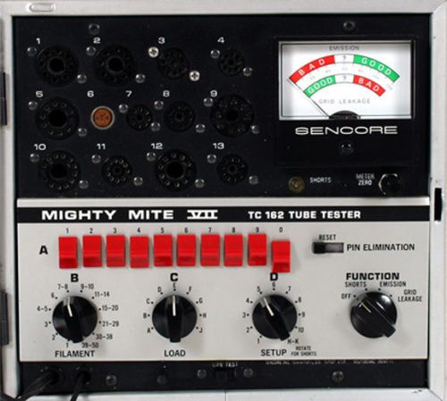 Vintage Sencore TC-162 Mighty Mite VII Tube Tester Excellent Condition w/Manuals