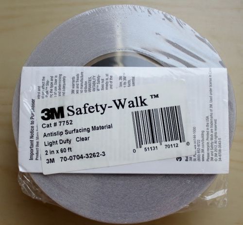 3M 7752 Safety Walk Anti Slip Tape, 2&#034; x 60&#039;, Clear