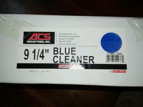 Floor machine pads ACS Blue scrub 9 1/4&#034; 5 pads
