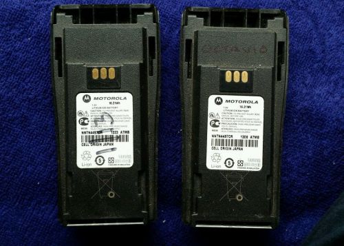 2 motorola batteries nntn4497/cr cp140, cp150, cp160, cp180, cp200 battery for sale