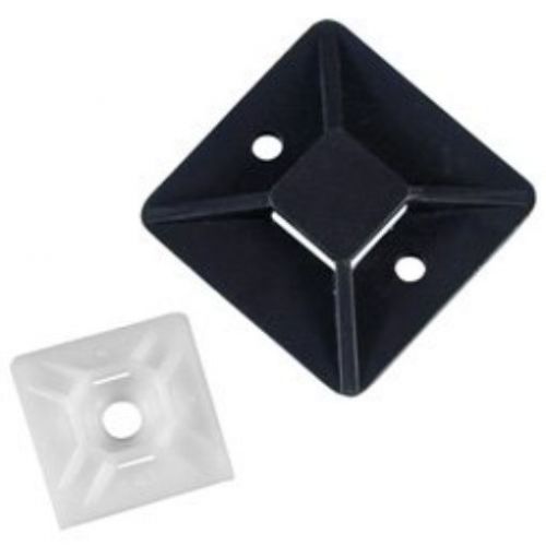 Aviditi ctm15b cable tie mounts  1 1/2&#034; x 1 1/2&#034;  black (pack of 100) for sale