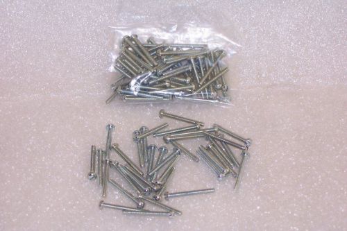 100pcs #4-40 unc round head slotted machine screws 1&#034; length #4-40x1&#034; 227492x100 for sale