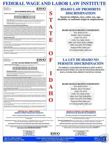 Idaho (ID) All-In-One Labor Law Poster