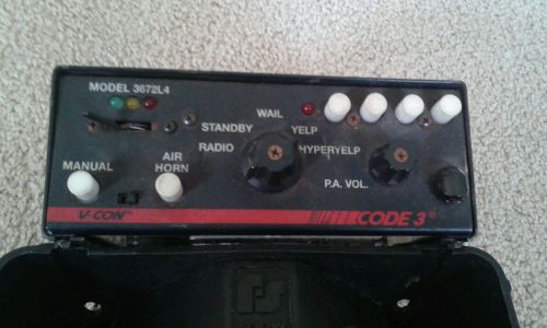 Code 3 siren / light control for sale