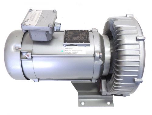 Air tech 3-hp vacuum pressure regenerative blower &amp; baldor 3-ph motor / warranty for sale