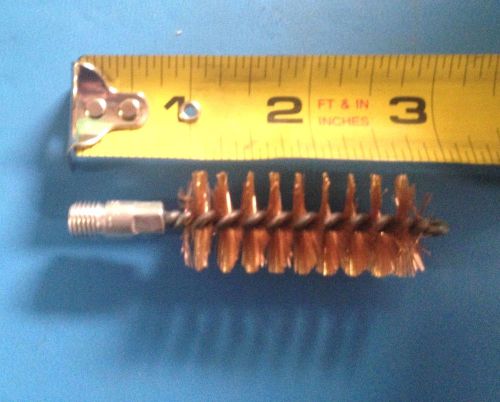 Tempered Copper Flue Brush Wire Brush 3/4&#034; Dia 3&#034; Long Male Thread Lot of 10