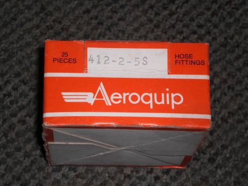 25 NEW  AEROQUIP  REUSABLE FITTINGS 412-2-5S