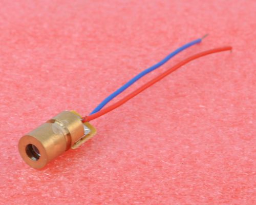 10pcs mini 650nm 6mm 5v 5mw laser dot diode module head wl red for sale