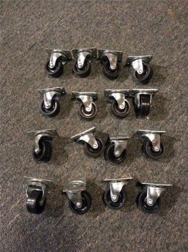 Brand new 1.5&#034; swivel casters - 16pcs for sale